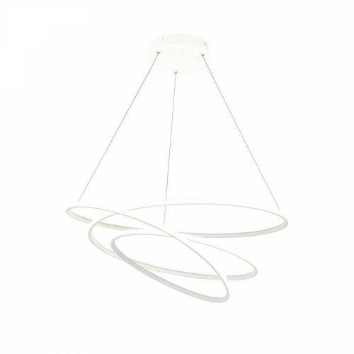 Люстра подвесная LED Nola MOD100PL-L88W Maytoni белая на 1 лампа, основание белое в стиле хай-тек 
